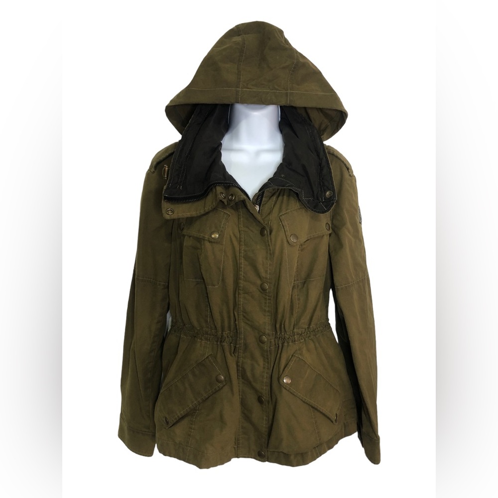 BELSTAFF SANDOWN LADIES JACKET Military Green Size 44 Italian Sz Medium NWOT - Picture 9 of 16